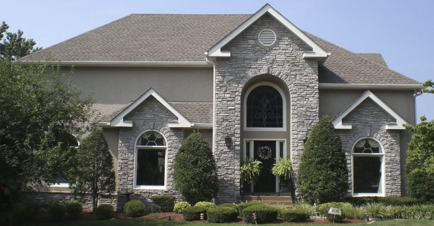 Residential stone installation